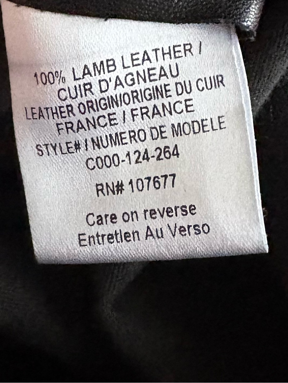 ALICE + OLIVIA Black Lamb Leather Low Waisted Leggings - Picture 9 of 9